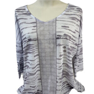 prAna Purple 3/4 Sleeve Top